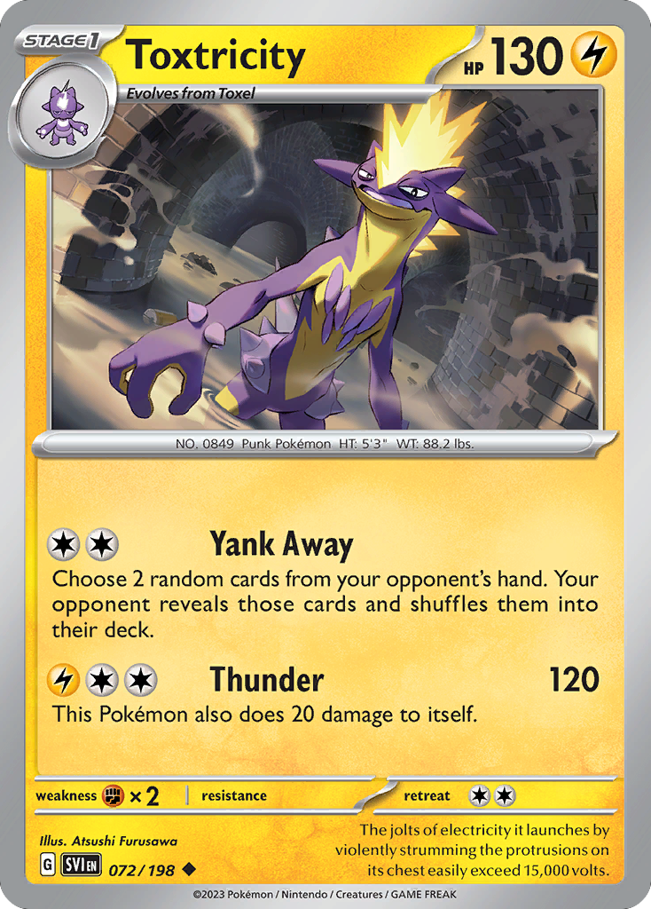Pokemon TCG - Toxtricity 072/198 Scarlet & Violet NM