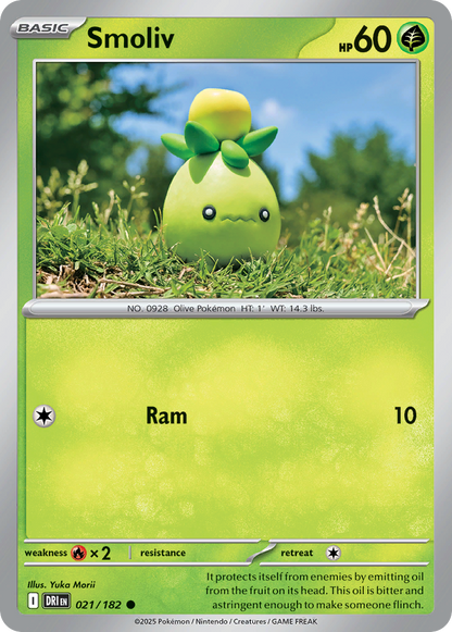 Pokemon TCG - Smoliv 021/182 Destined Rivals NM