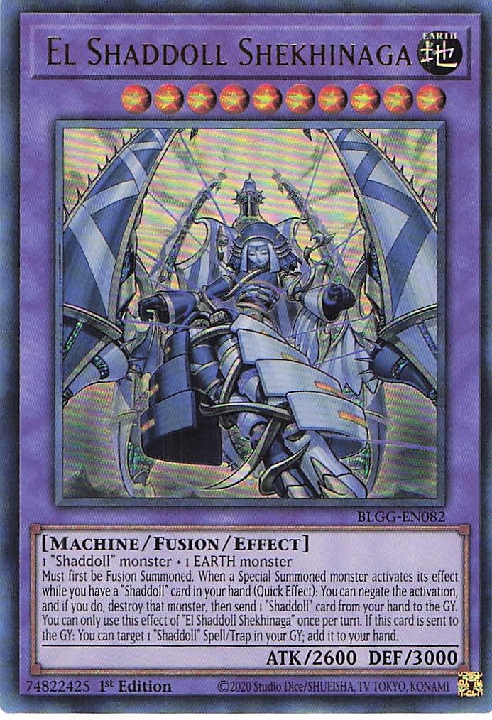 El Shaddoll Shekhinaga BLGG-EN082 Yu-Gi-Oh 1st Edition NM