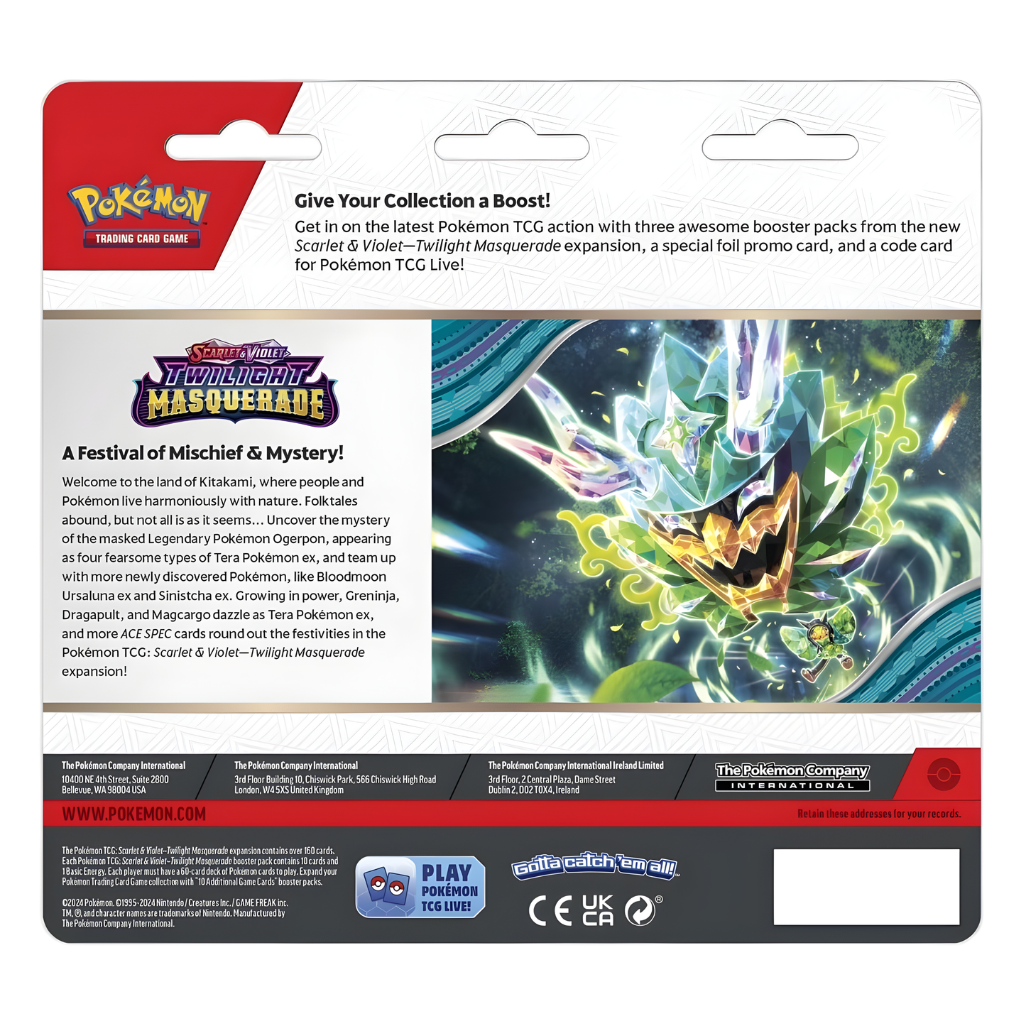 Pokémon TCG: Scarlet & Violet - Twilight Masquerade 3 Booster Packs & Snorlax Promo Card