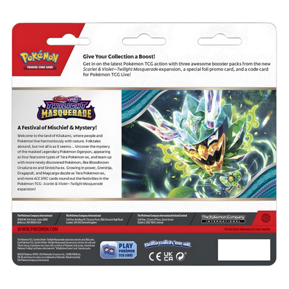 Pokémon TCG: Scarlet & Violet - Twilight Masquerade 3 Booster Packs & Snorlax Promo Card