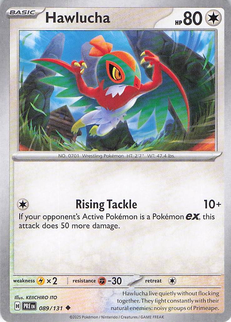 Pokemon TCG - Hawlucha 089/131 Prismatic Evolutions NM