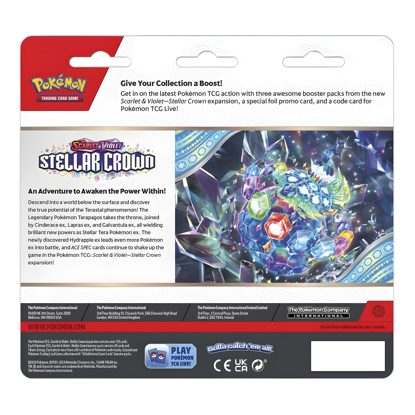 Pokémon TCG: Scarlet & Violet - Stellar Crown 3 Booster Packs & Latias Promo Card