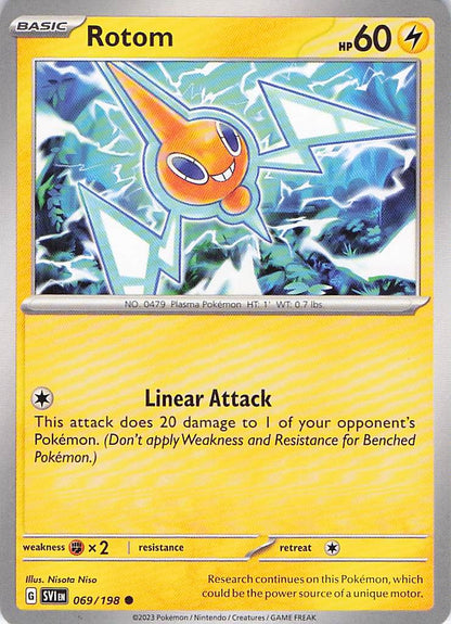 Pokemon TCG - Rotom 069/198 Scarlet & Violet NM
