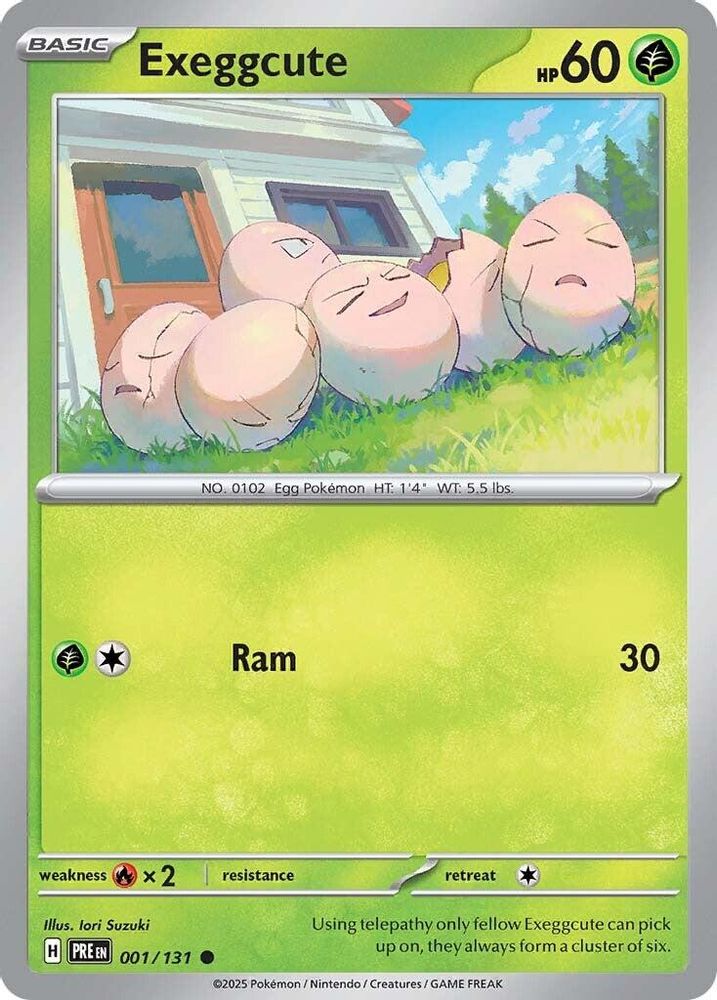 Pokemon TCG - Exeggcute 001/131 Prismatic Evolutions NM