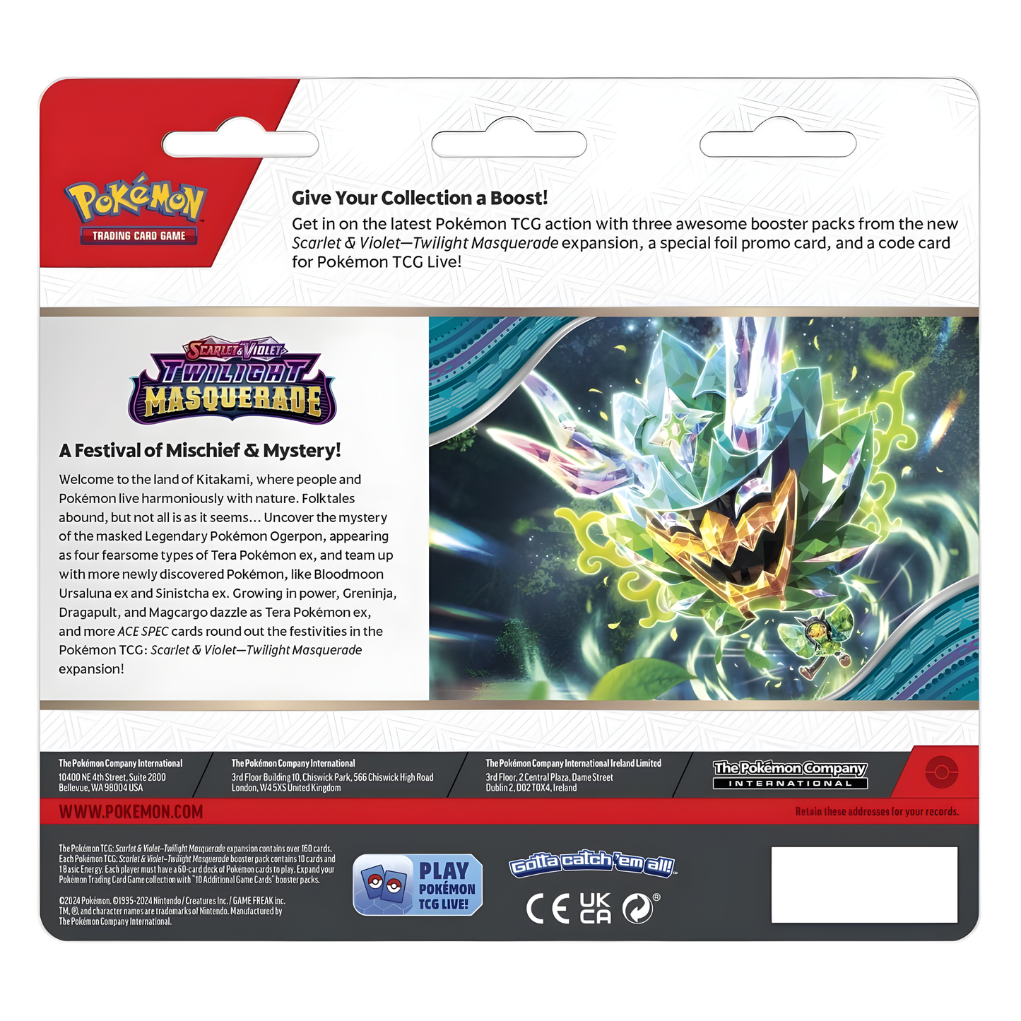 Pokémon TCG: Scarlet & Violet - Twilight Masquerade 3 Booster Packs & Revavroom Promo Card
