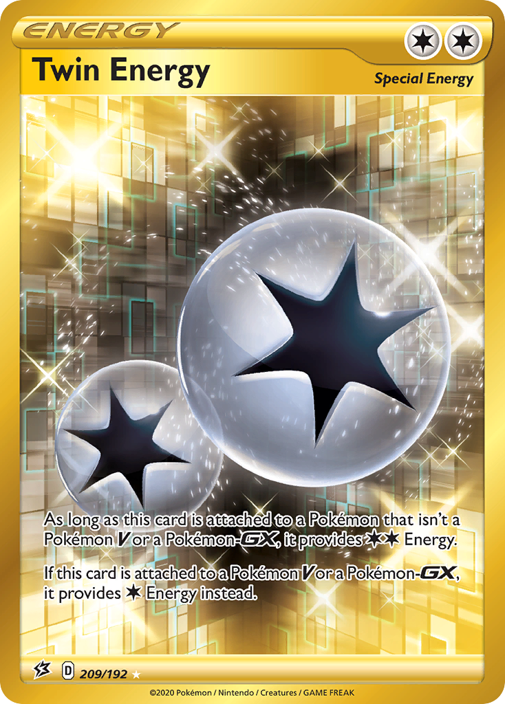Twin Energy 209/192 Secret Rare Rebel Clash Pokemon Holo Near Mint