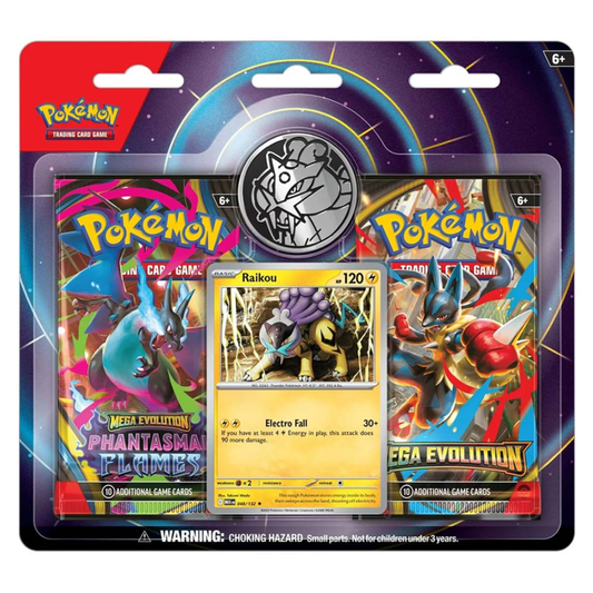 Pokémon TCG: Mega Evolution - Raikou 2-Pack Blister
