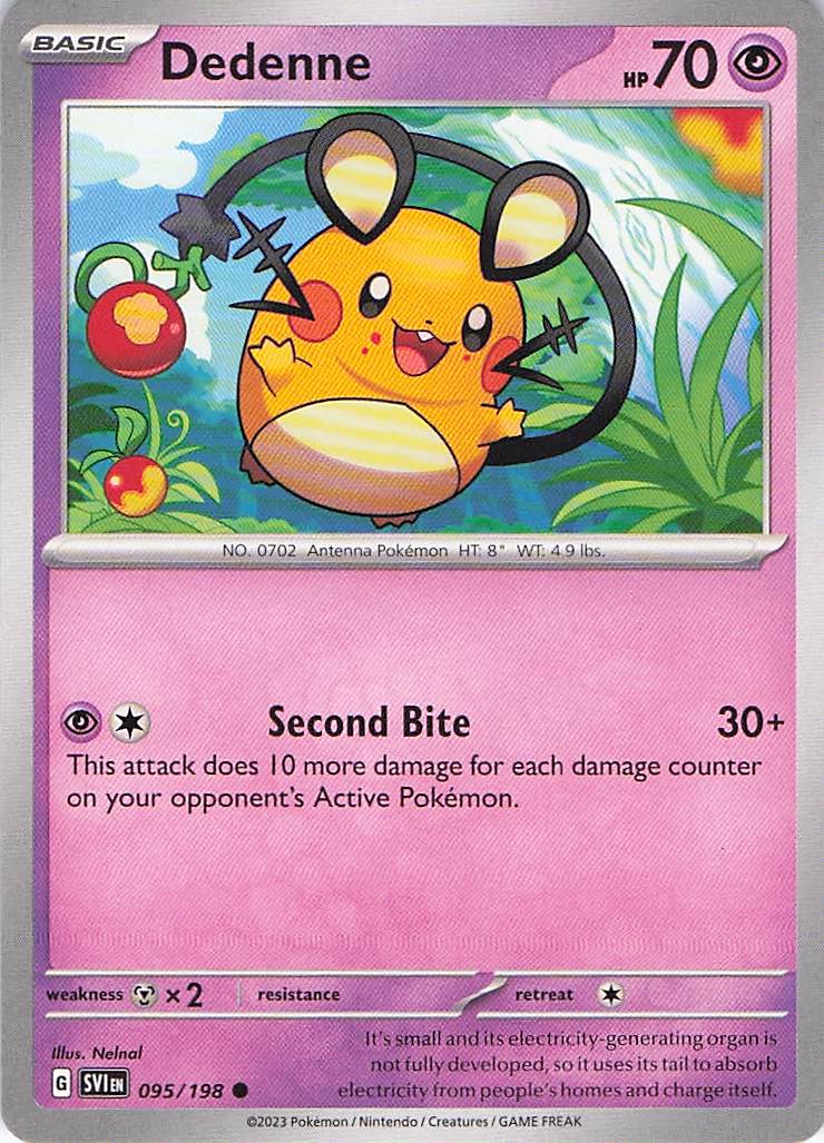Pokemon TCG - Dedenne 095/198 Scarlet & Violet NM