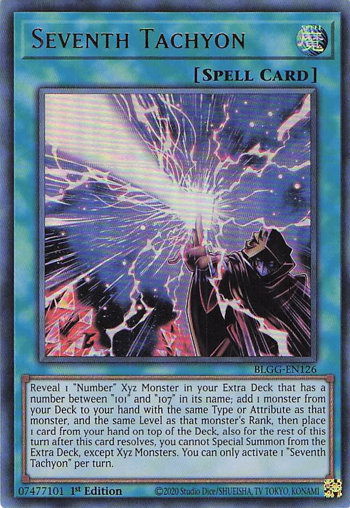 Seventh Tachyon BLGG-EN126 Yu-Gi-Oh 1st Edition NM