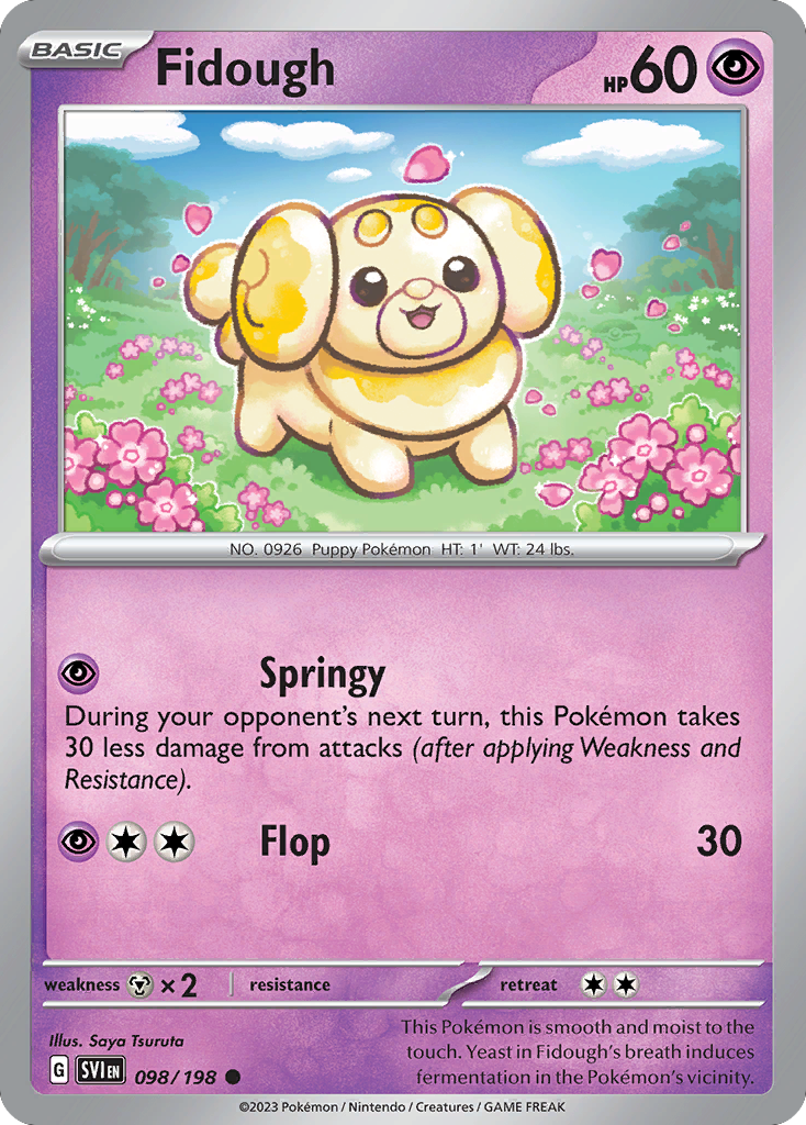 Pokemon TCG - Fidough 098/198 Scarlet & Violet NM