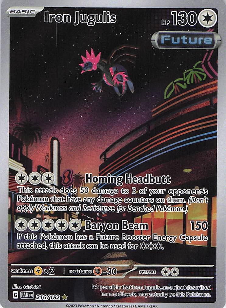 Iron Jugulis 216/182 Paradox Rift Pokemon NM