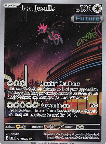Iron Jugulis 216/182 Paradox Rift Pokemon NM