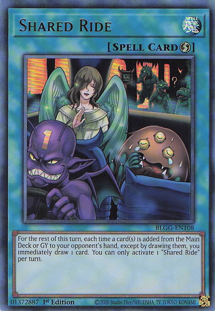 Shared Ride BLGG-EN108 Yu-Gi-Oh 1st Edition NM