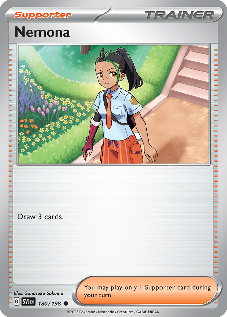 Pokemon TCG - Nemona 180/198 Scarlet & Violet NM