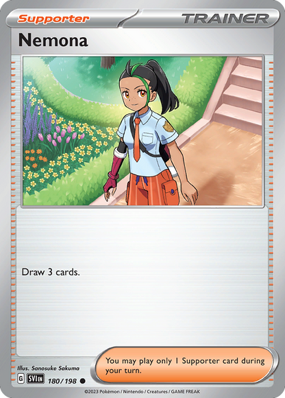 Pokemon TCG - Nemona 180/198 Scarlet & Violet NM