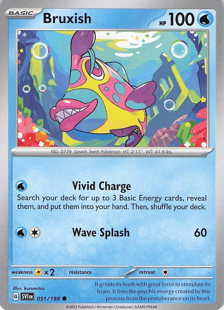 Pokemon TCG - Bruxish 051/198 Scarlet & Violet NM