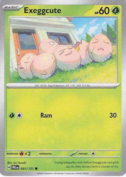 Pokemon TCG - Exeggcute 001/131 Prismatic Evolutions NM