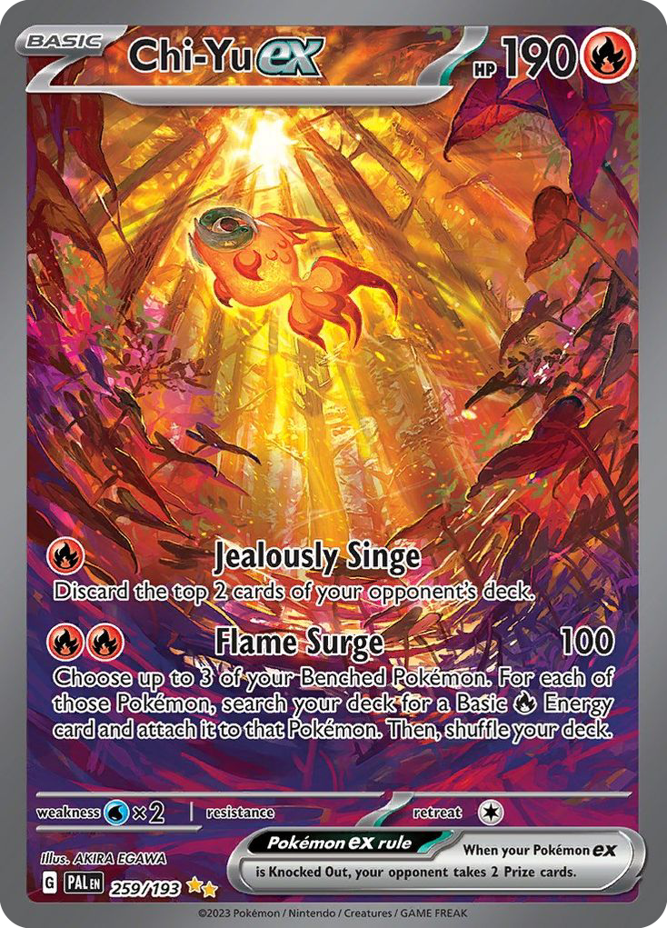 Chi-Yu ex 259/193 Special Illustration Rare Paldea Evolved Pokemon NM