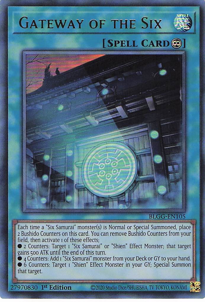 Gateway of the Six BLGG-EN105 Yu-Gi-Oh 1st Edition NM
