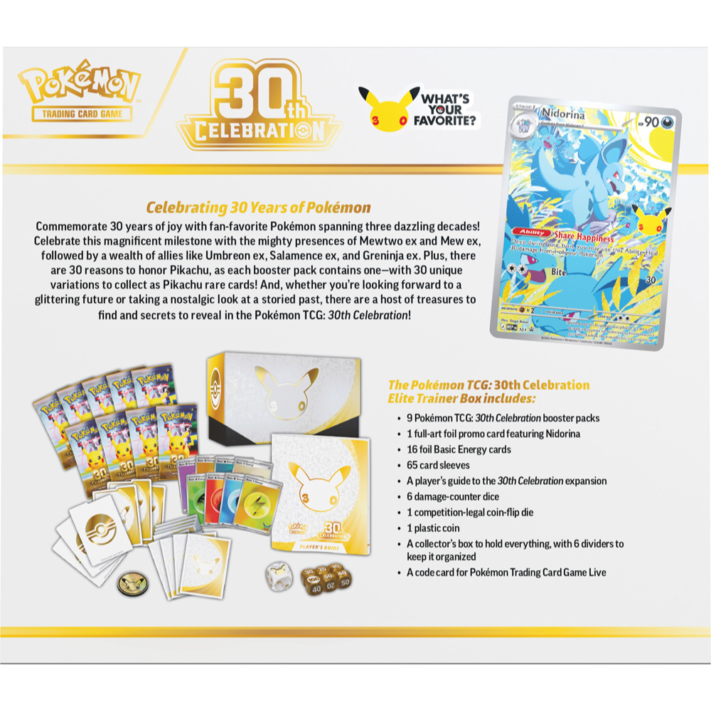 Pokemon TCG - 30th Celebration Elite Trainer Box (Preorder 16.09.2026)