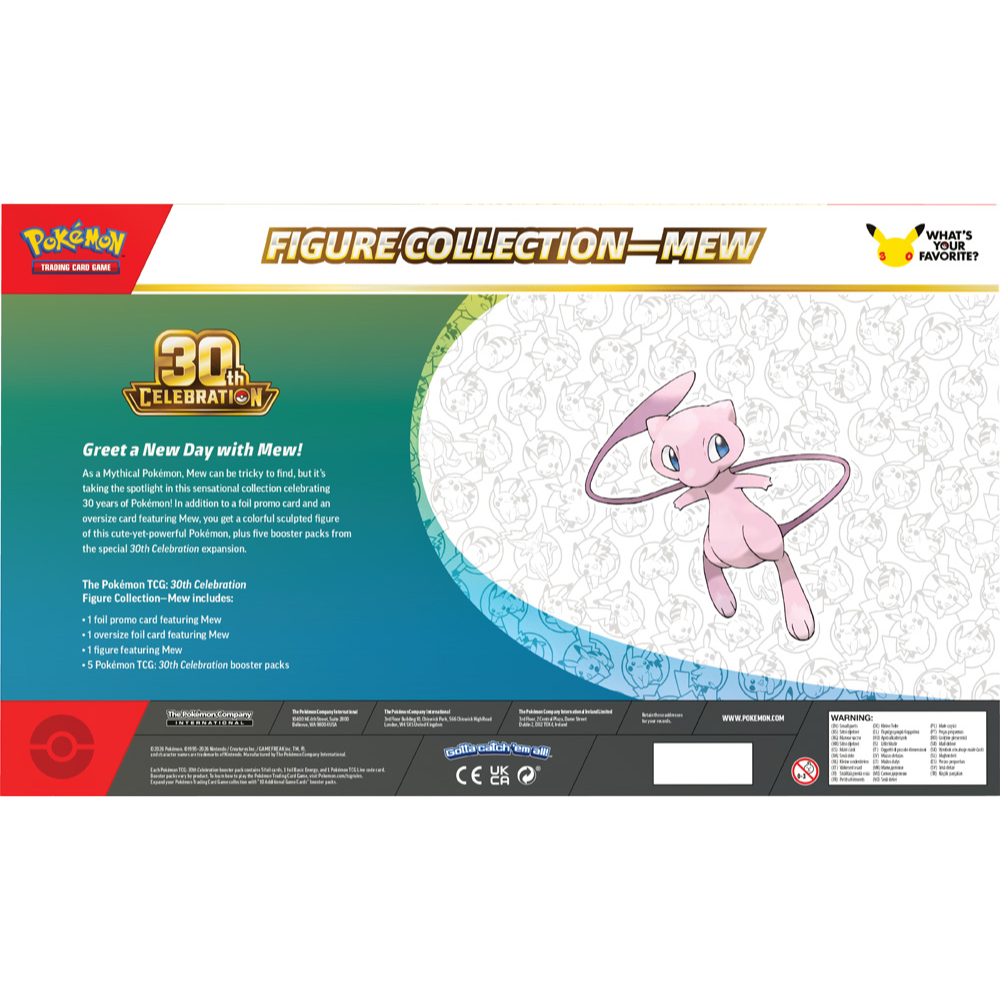Pokémon TCG - 30th Celebration Figure Collection - Mew / Mewtwo Assorted* (Preorder 06.11.2026)