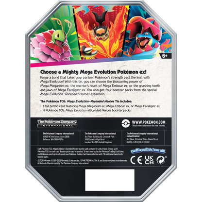 Pokemon TCG - Mega Evolution Ascended Heroes Tin