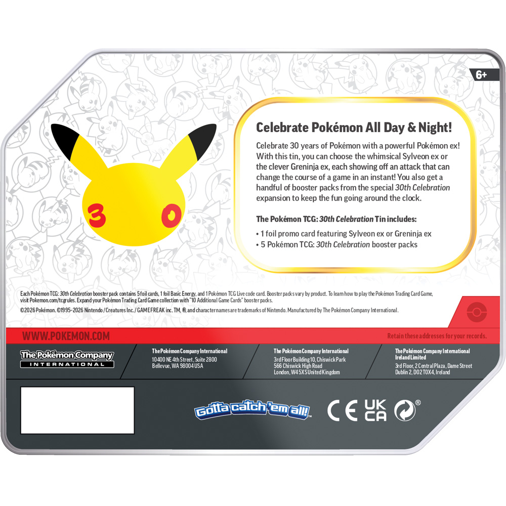 Pokemon TCG - 30th Celebration Tin (Preorder 06.11.2026)
