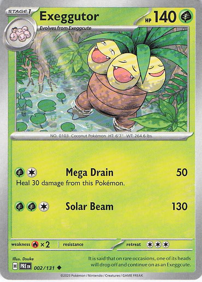 Pokemon TCG - Exeggutor 002/131 Prismatic Evolutions NM