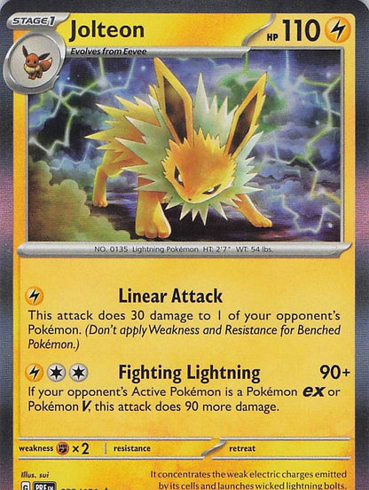 Pokemon TCG - Jolteon 029/131 Holo Prismatic Evolutions NM