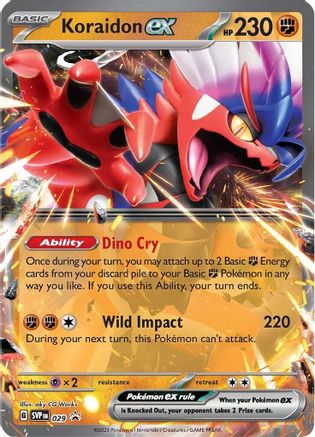 Koraidon ex 029 Holo Promo Scarlet & Violet Promo Pokemon Near Mint