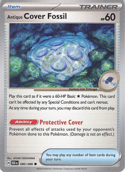 Pokemon TCG - Antique Cover Fossil 080/086 Black Bolt NM