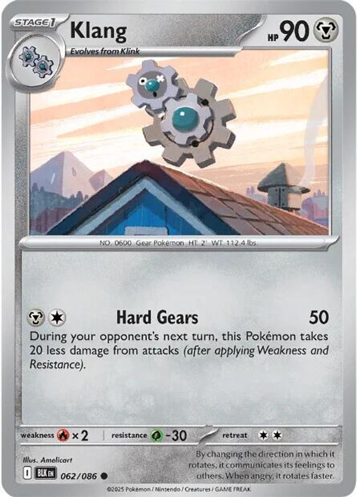 Pokemon TCG - Klang 062/086 Black Bolt NM