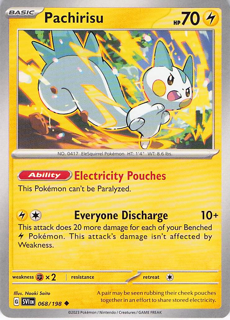 Pokemon TCG - Pachirisu 068/198 Scarlet & Violet NM