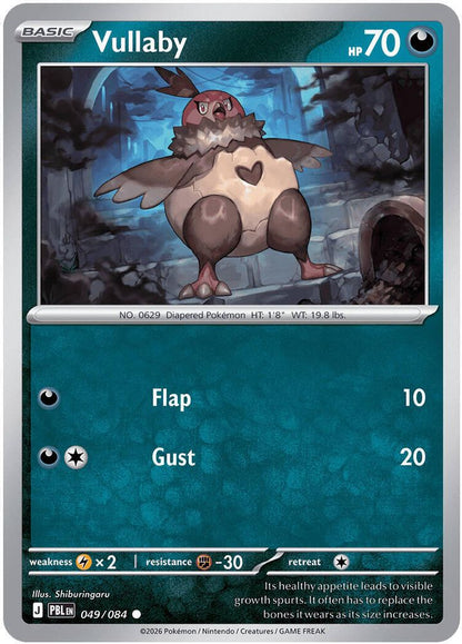 Pokemon TCG - Vullaby 049/084 Pitch Black NM