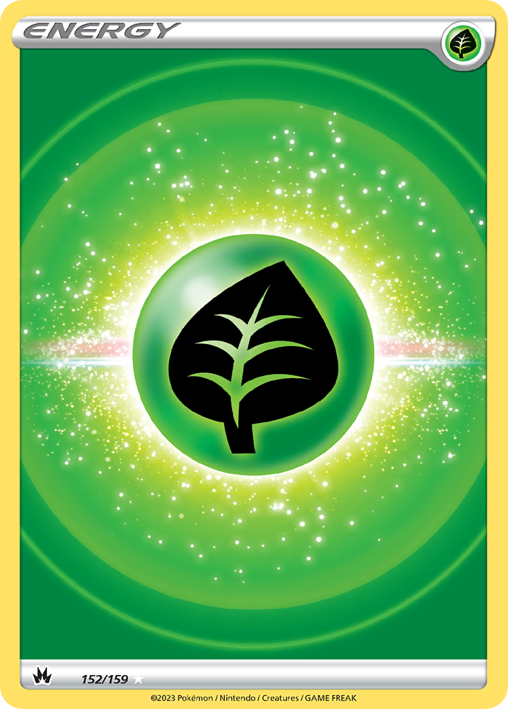 Grass Energy 152/159 Ultra Rare Crown Zenith Pokemon NM
