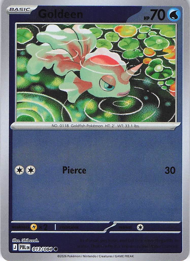 Pokemon TCG - Goldeen 013/084 Pitch Black Reverse Holo NM