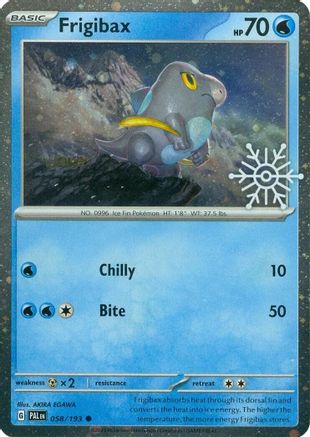 Frigibax (Holiday Calendar) 058/193 Holo Promo Pokemon NM