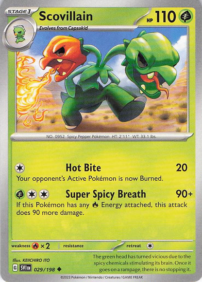 Pokemon TCG - Scovillain 029/198 Scarlet & Violet NM