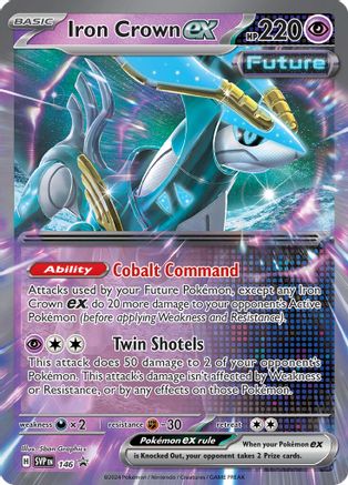 Iron Crown ex 146 Holo Promo Scarlet & Violet Promo Pokemon Near Mint