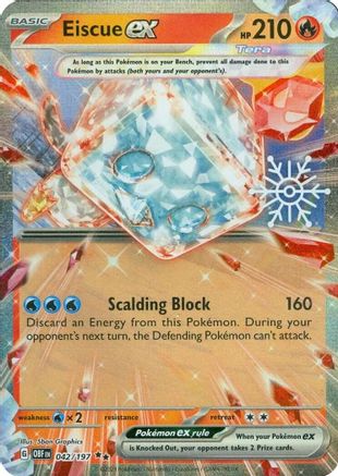 Eiscue ex (Holiday Calendar) Holo Promo Scarlet & Violet 042/197 Pokemon NM