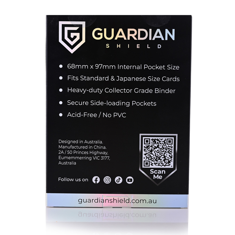 GUARDIAN SHIELD - 4 Pocket Binder Black