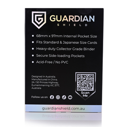 GUARDIAN SHIELD - 4 Pocket Binder Black