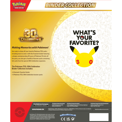 Pokemon TCG - 30th Celebration Binder Collection (Preorder 16/9/2026)
