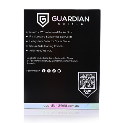 GUARDIAN SHIELD - 9 Pocket Binder Black
