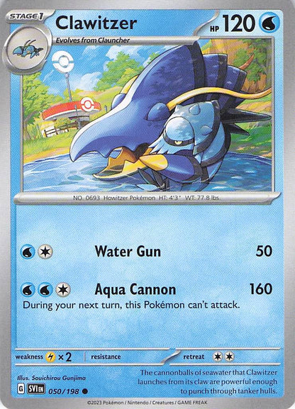 Pokemon TCG - Clawitzer 050/198 Scarlet & Violet NM