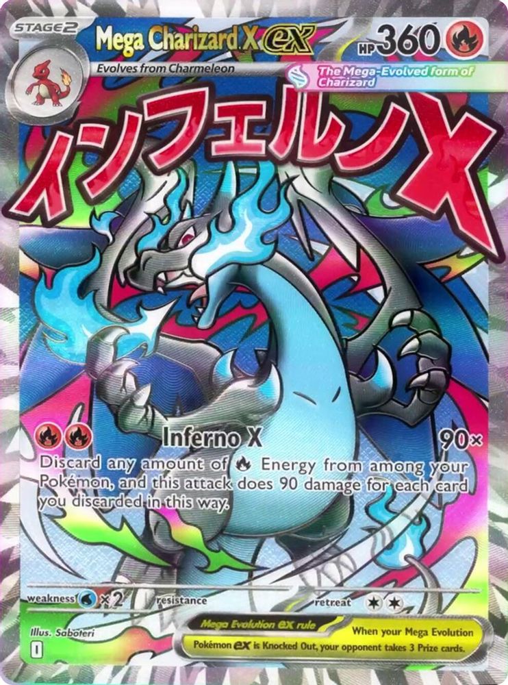 Mega Charizard X ex 023 Holo Promo ME: Mega Evolution Promo Pokemon NM