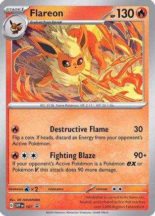 Flareon (Cosmos Holo) 167 Holo Promo Scarlet & Violet Promo Pokemon Near Mint