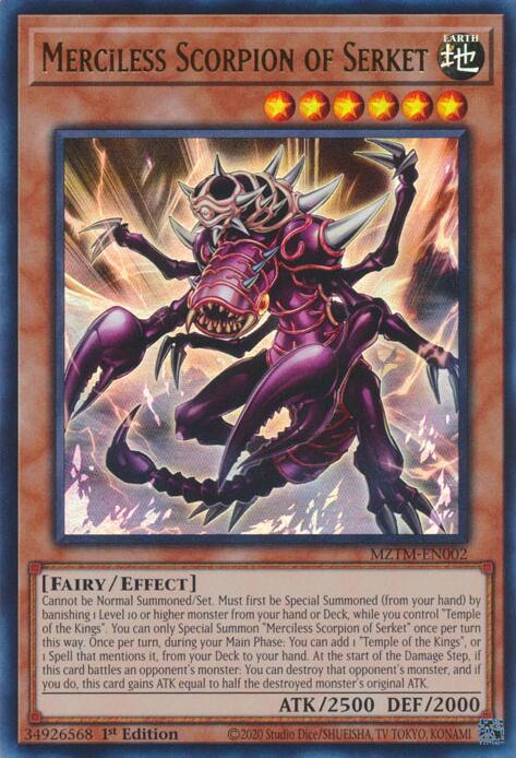 Merciless Scorpion of Serket MZTM-EN002 Ultra Rare Maze of the Master NM