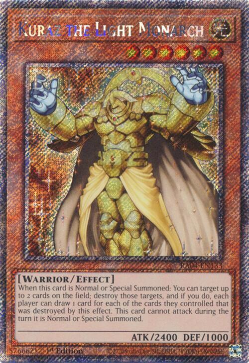 Kuraz the Light Monarch RA04-EN133 Platinum Secret Rare NM